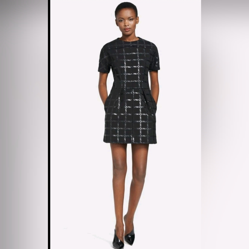 T by Alexander Wang Black Scuba Mini Dress